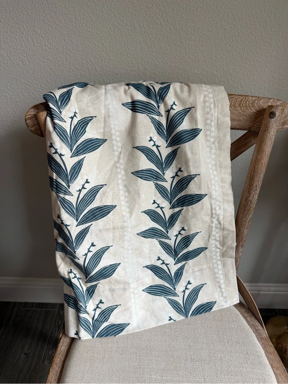 Anthropologie Calista Screen-Printed Floral Curtain